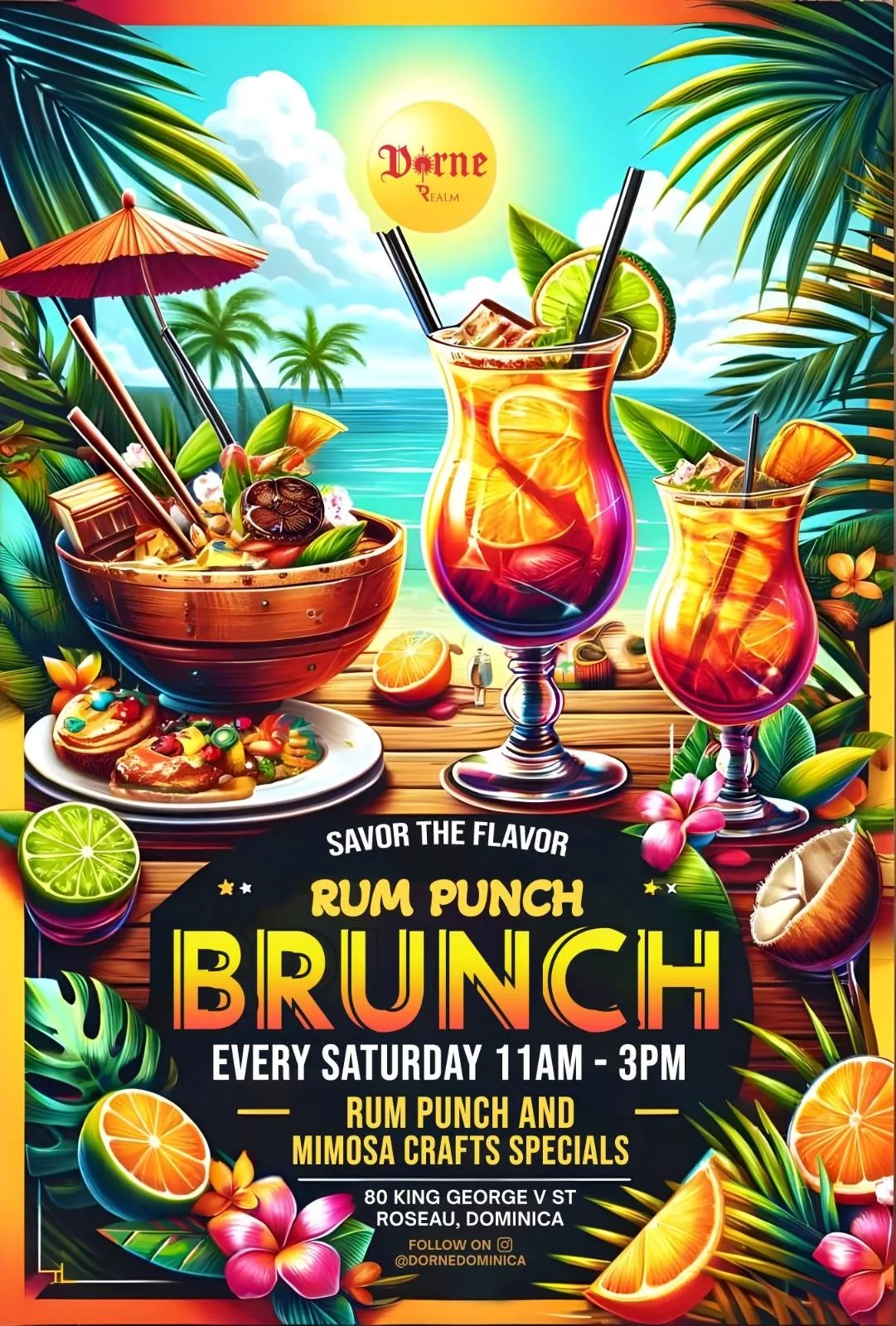 Rum Punch Brunch - Dominica
